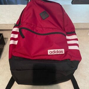 Red adidas backpack